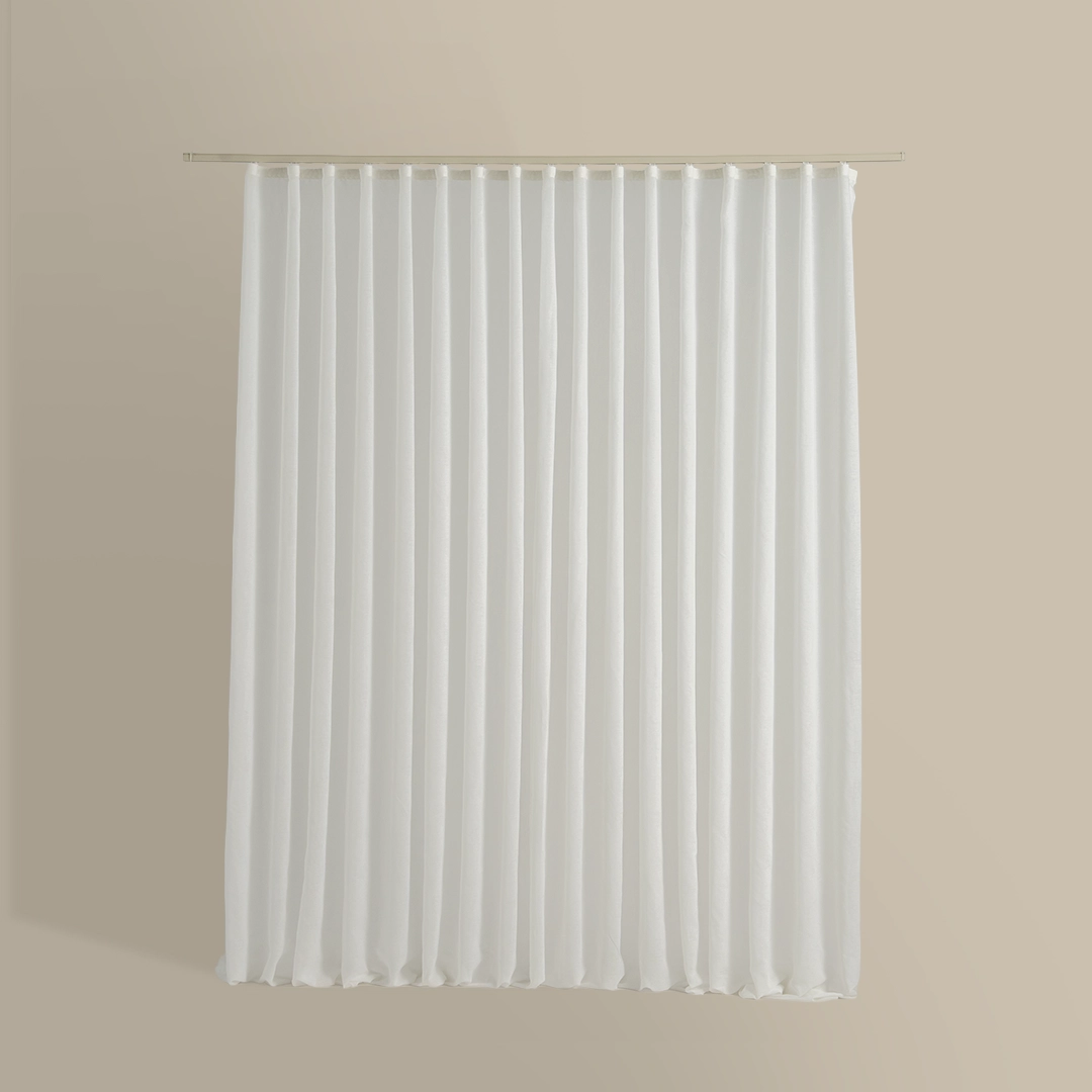 ستارة شباك شفافة لون أوف وايت ستارة شباك شفافة لون أوف وايت