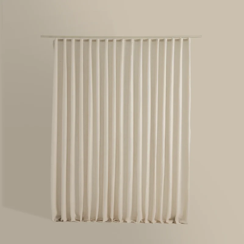 ستارة شباك شفافة بلون بيج