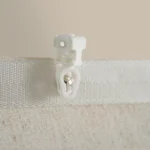 ستارة شباك شفافة بلون بيج