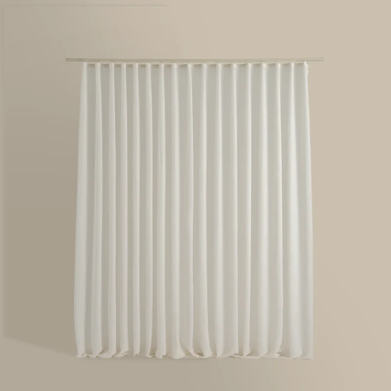 ستارة شباك شفافة باللون البيج