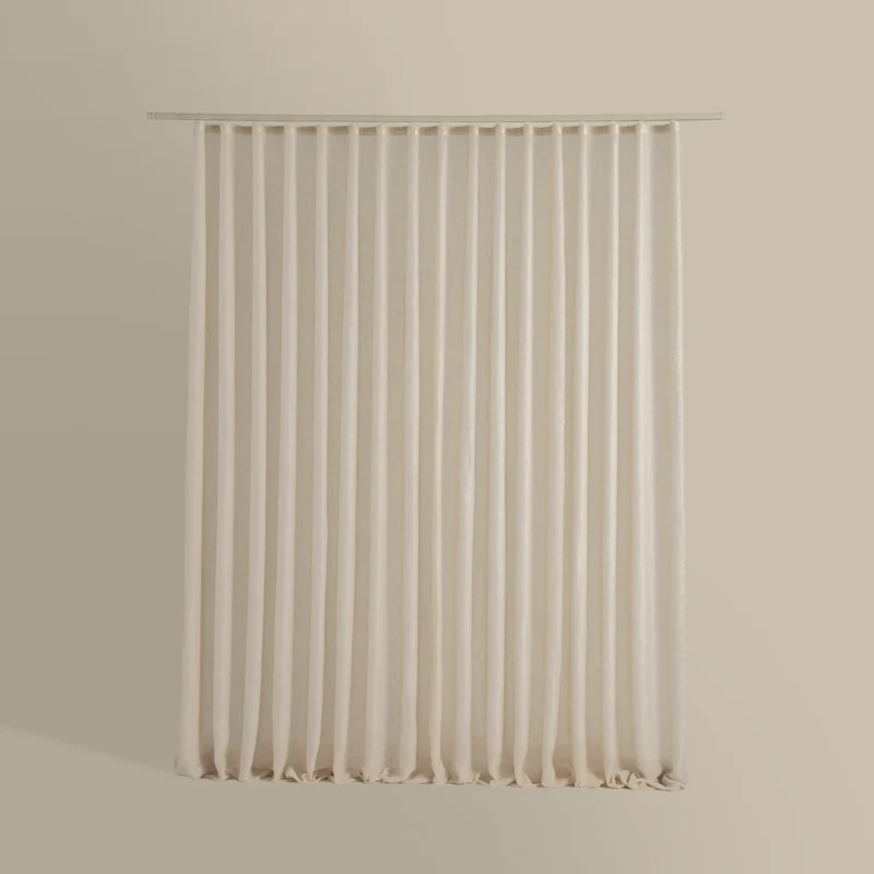 ستارة شباك شفافة لون بيج