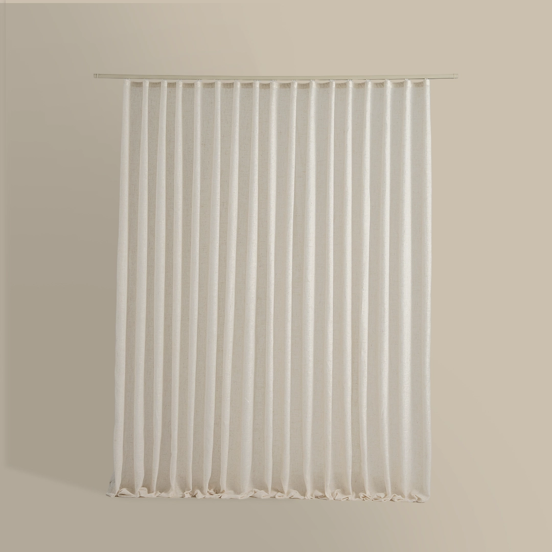 ستارة شباك شفافة بيج ستارة شباك شفافة بيج