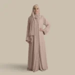 لباس صلاة ماكرو مطرز بينك بسحاب