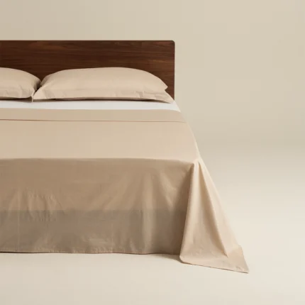 شرشرف سرير قطن بيج غامق