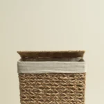 "سلة غسيل متعددة المقاسات لون بني غامق "