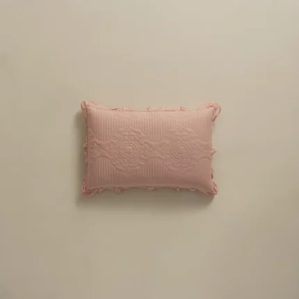 بيت مخدة قطن ٢ قطعة بينك