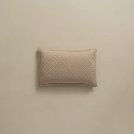 بيت مخدة ماكرو ٢ قطعة بيج غامق