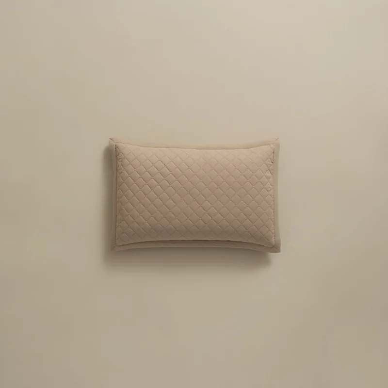 بيت مخدة ماكرو ٢ قطعة بيج غامق