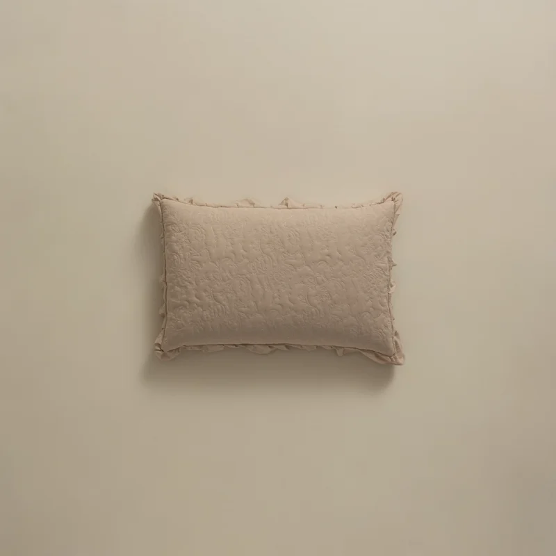 بيت مخدة ماكرو ٢ قطعة بيج غامق