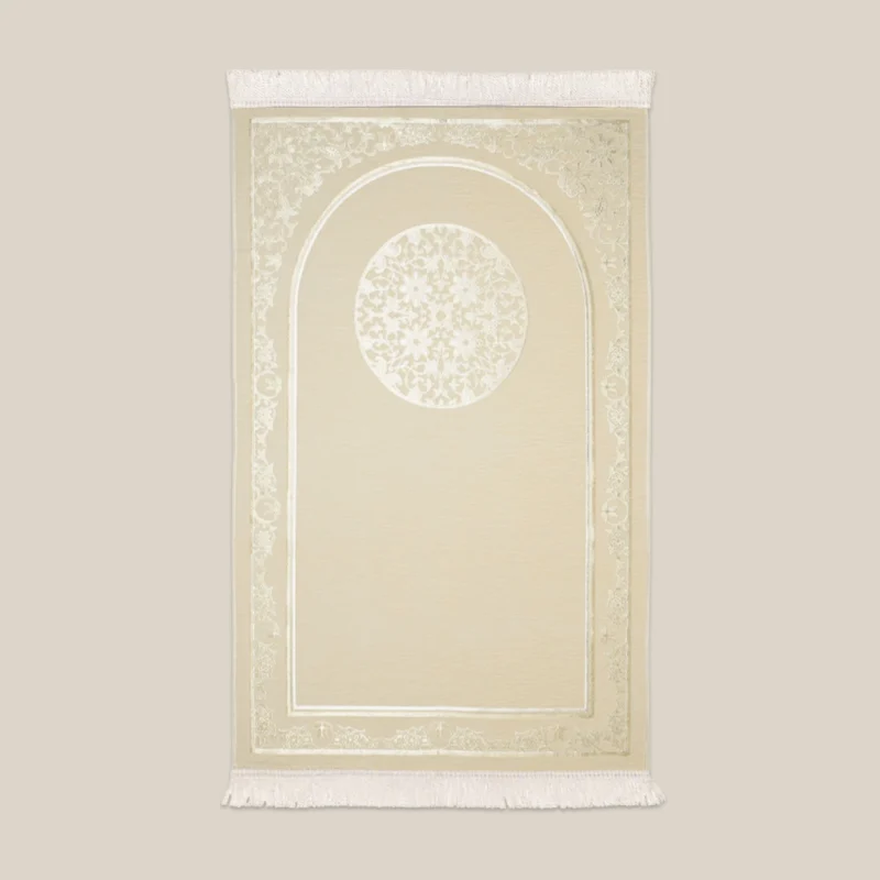 سجادة صلاة شنيل أوف وايت