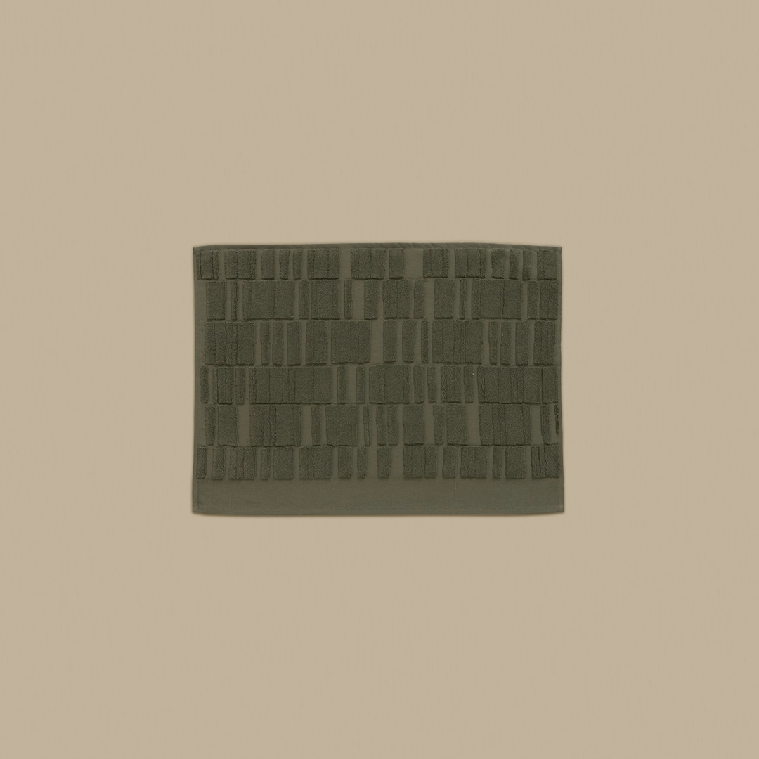 دعاسة حمام جاكار قطن – أخضر غامق دعاسة حمام جاكار قطن – أخضر غامق