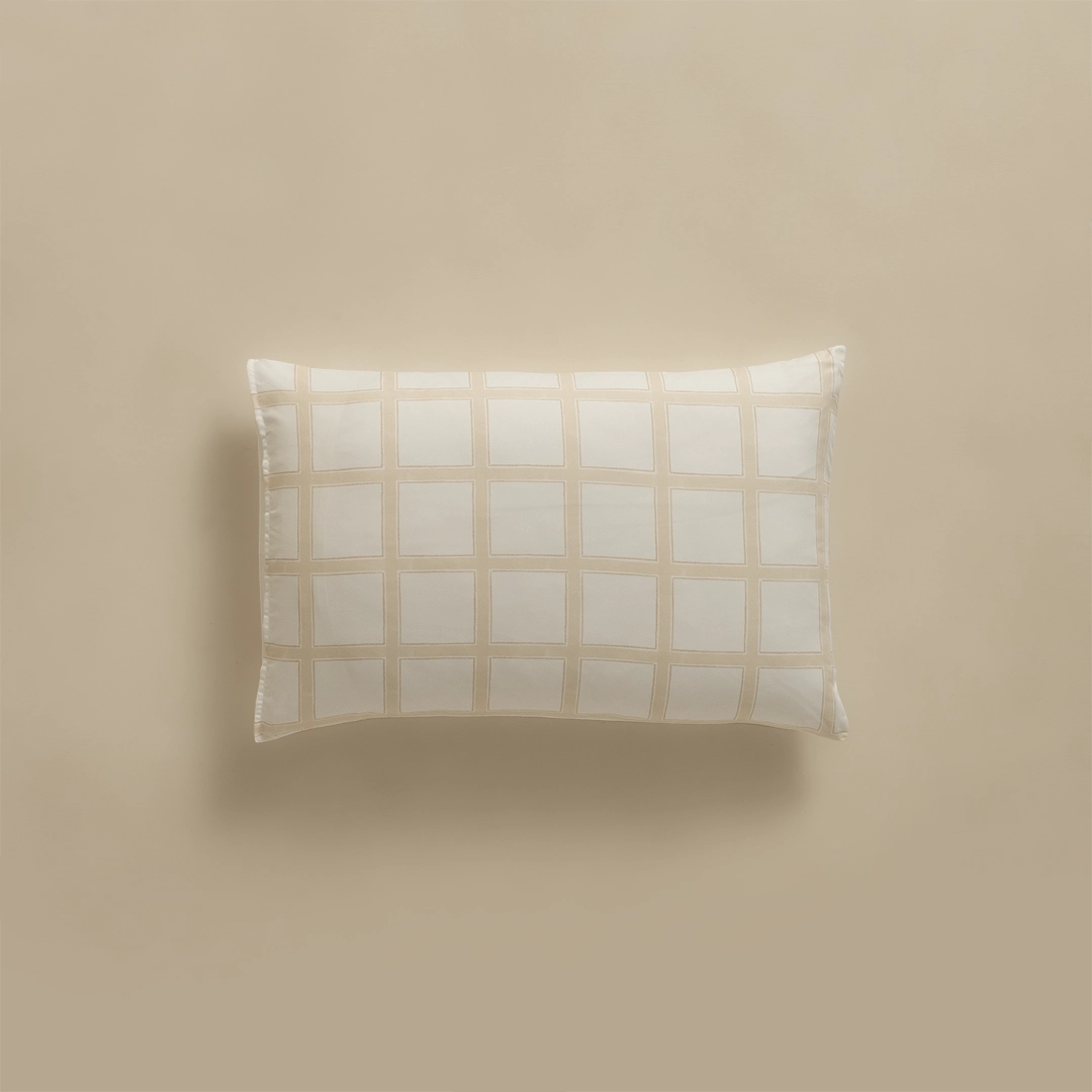 بيت مخدة مايكروفايبر 2 قطعة - لون بيج غامق بيت مخدة مايكروفايبر 2 قطعة - لون بيج غامق