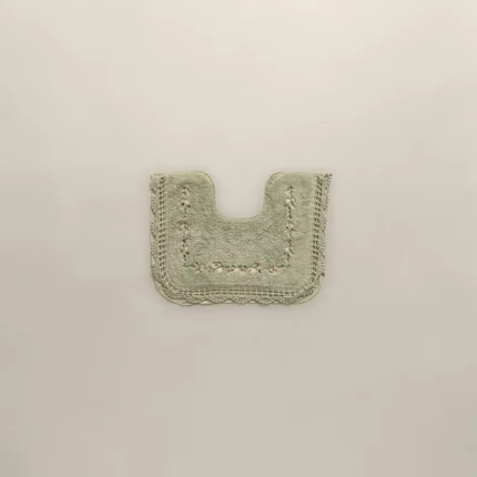 دعاسة حمام قطن مطرزة - أخضر